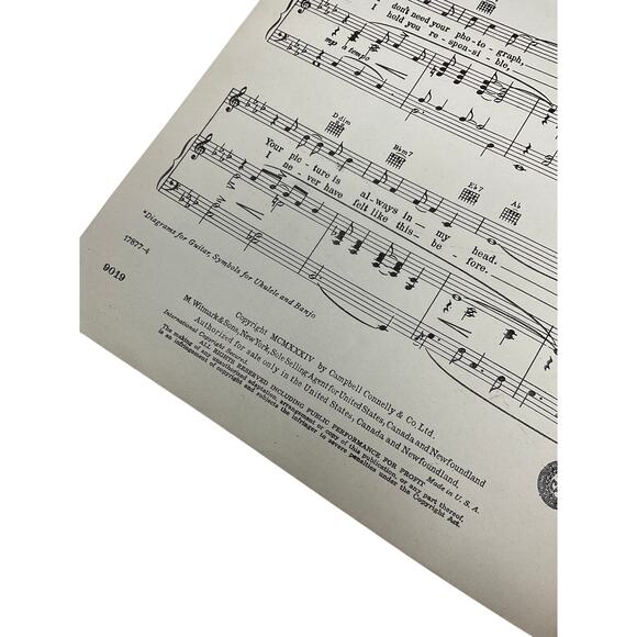 The Very Thought Of You Sheet Music 1934 Ray Noble Warner Bros Pictures - Picture 4 of 5